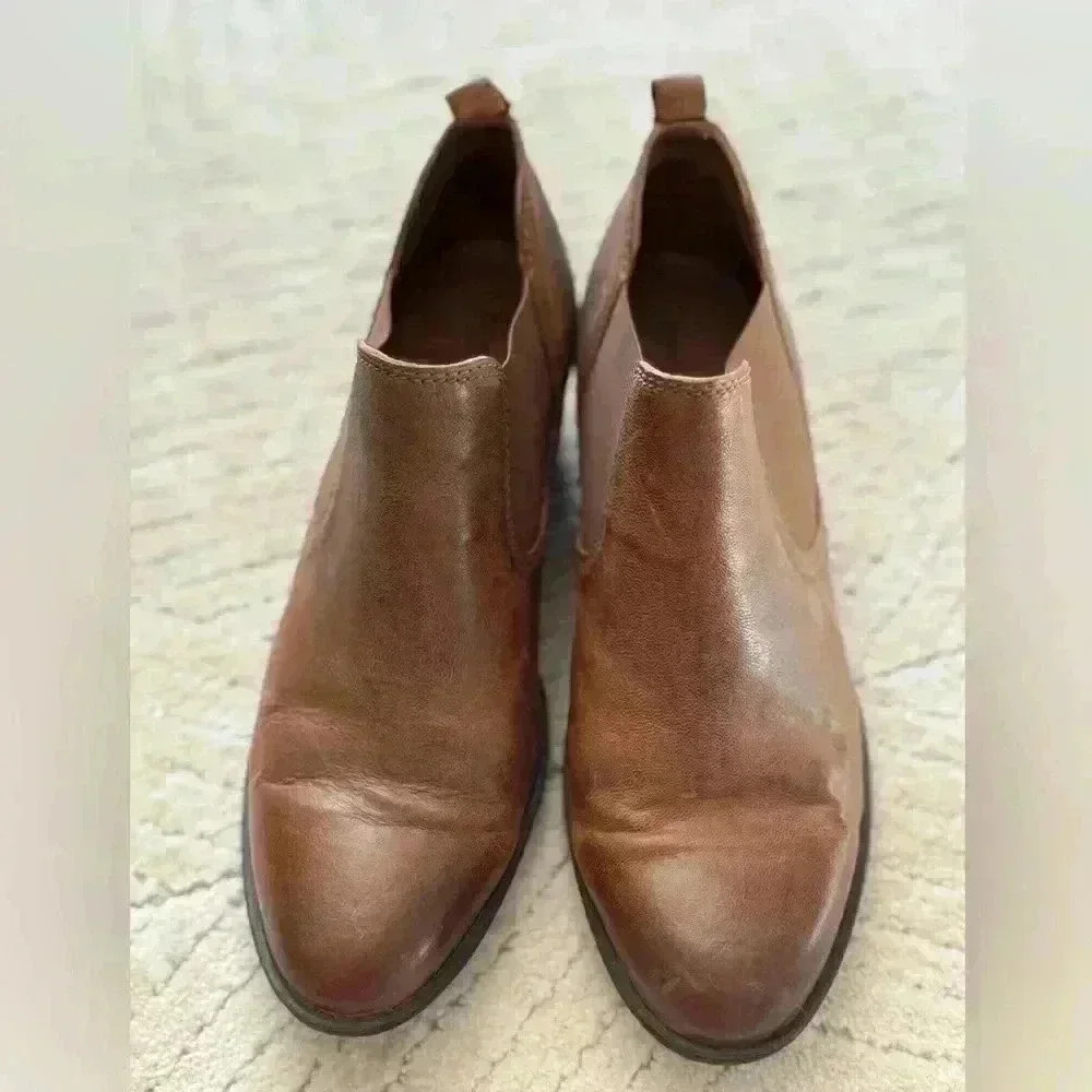 Josef Seibel  brown leather ankle booties